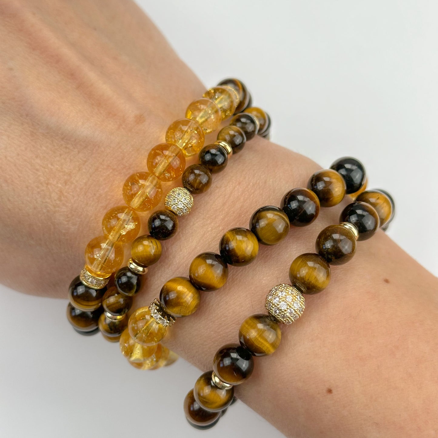 Tiger eye bracelet.