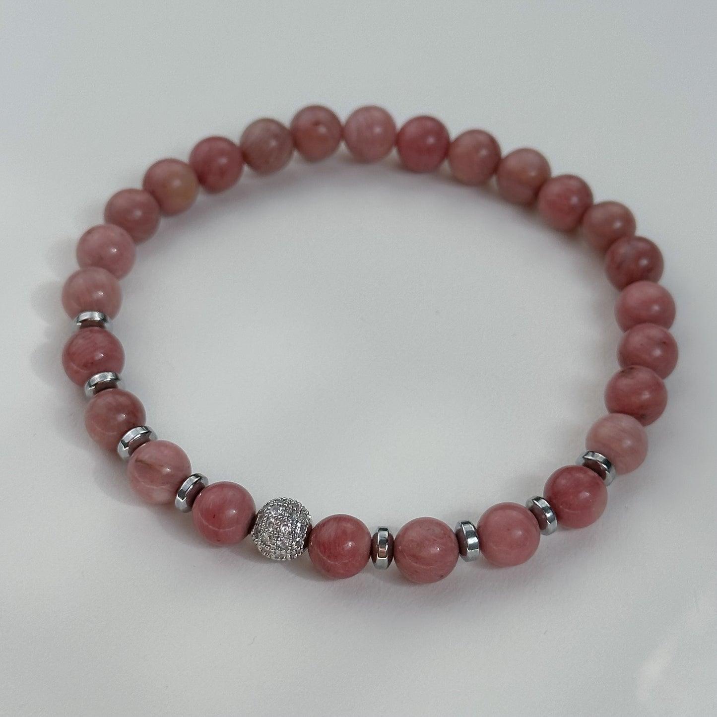 Pink Rhodonite bracelet