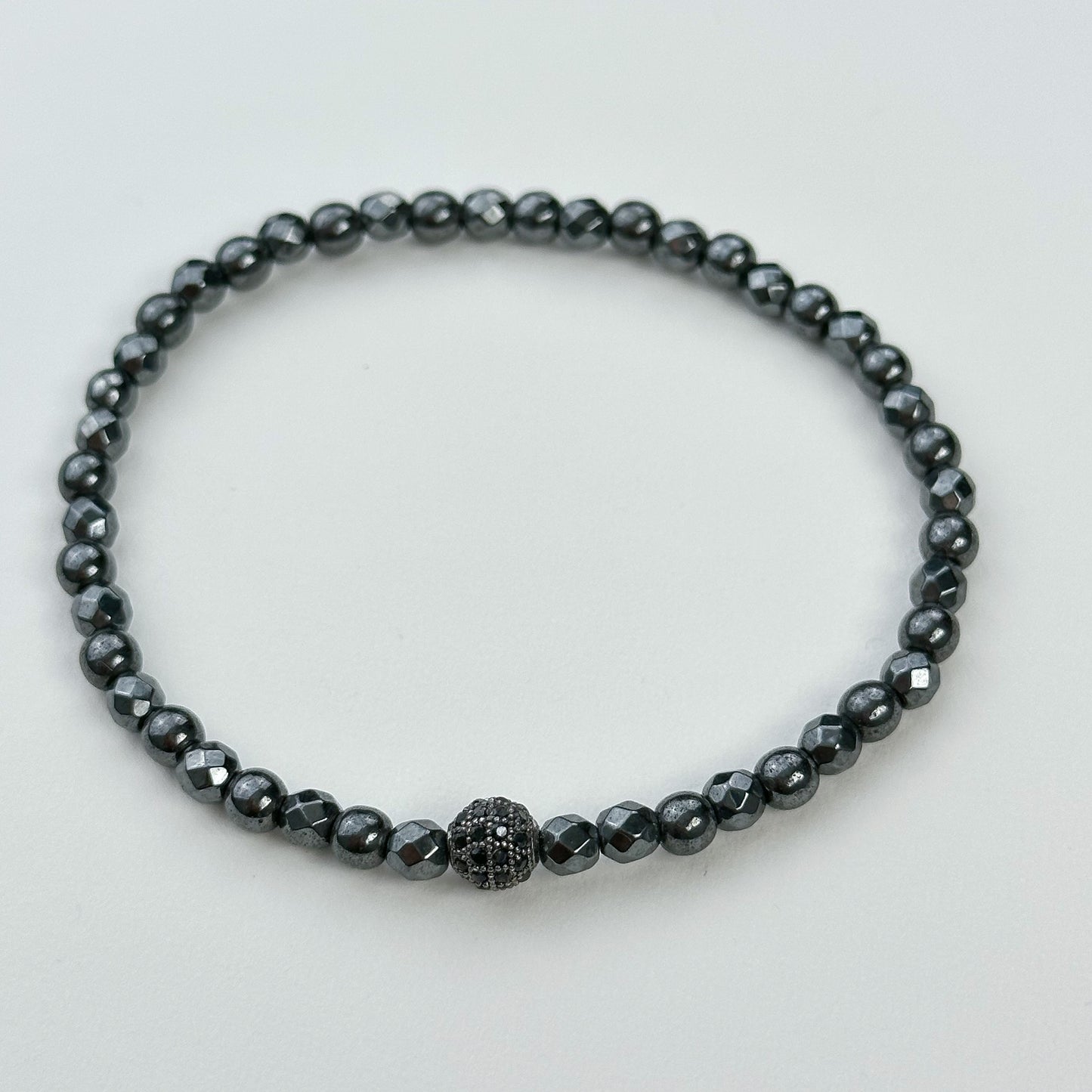 Hematite and shungite bracelets.