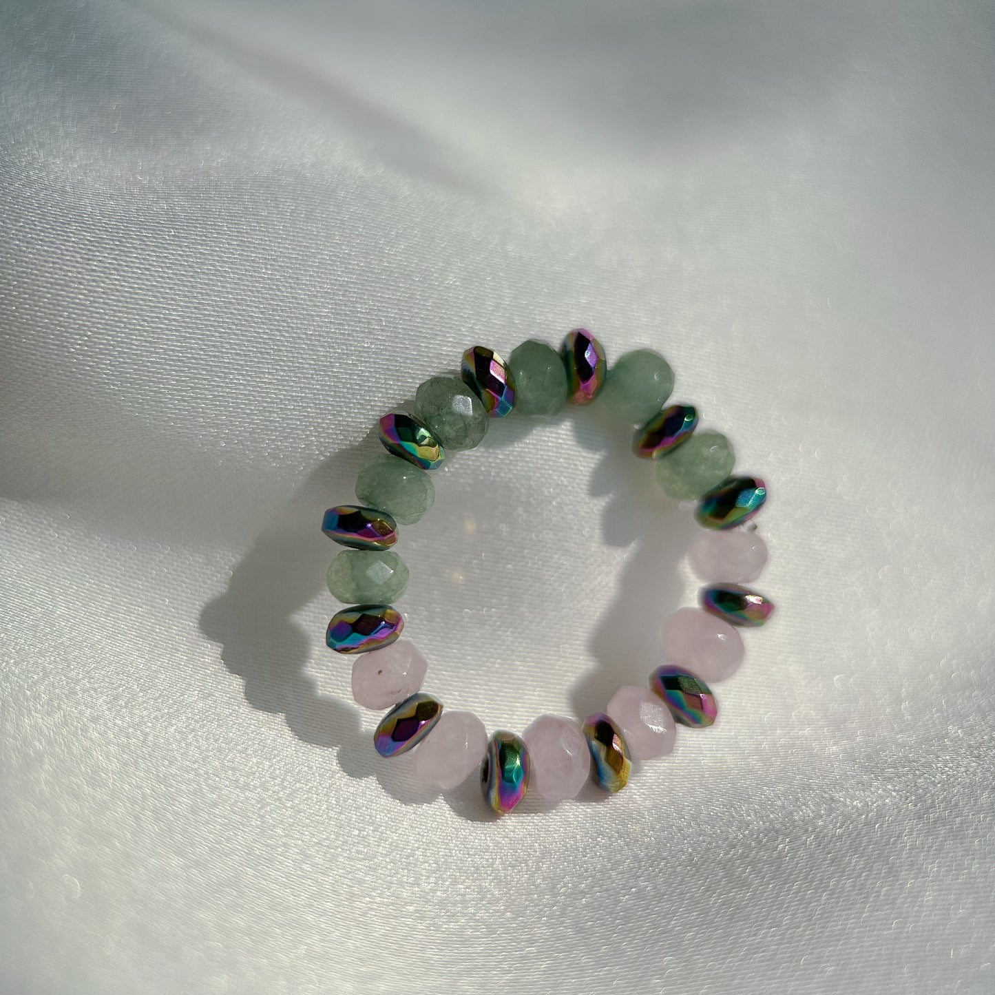 Beaded quartz rings