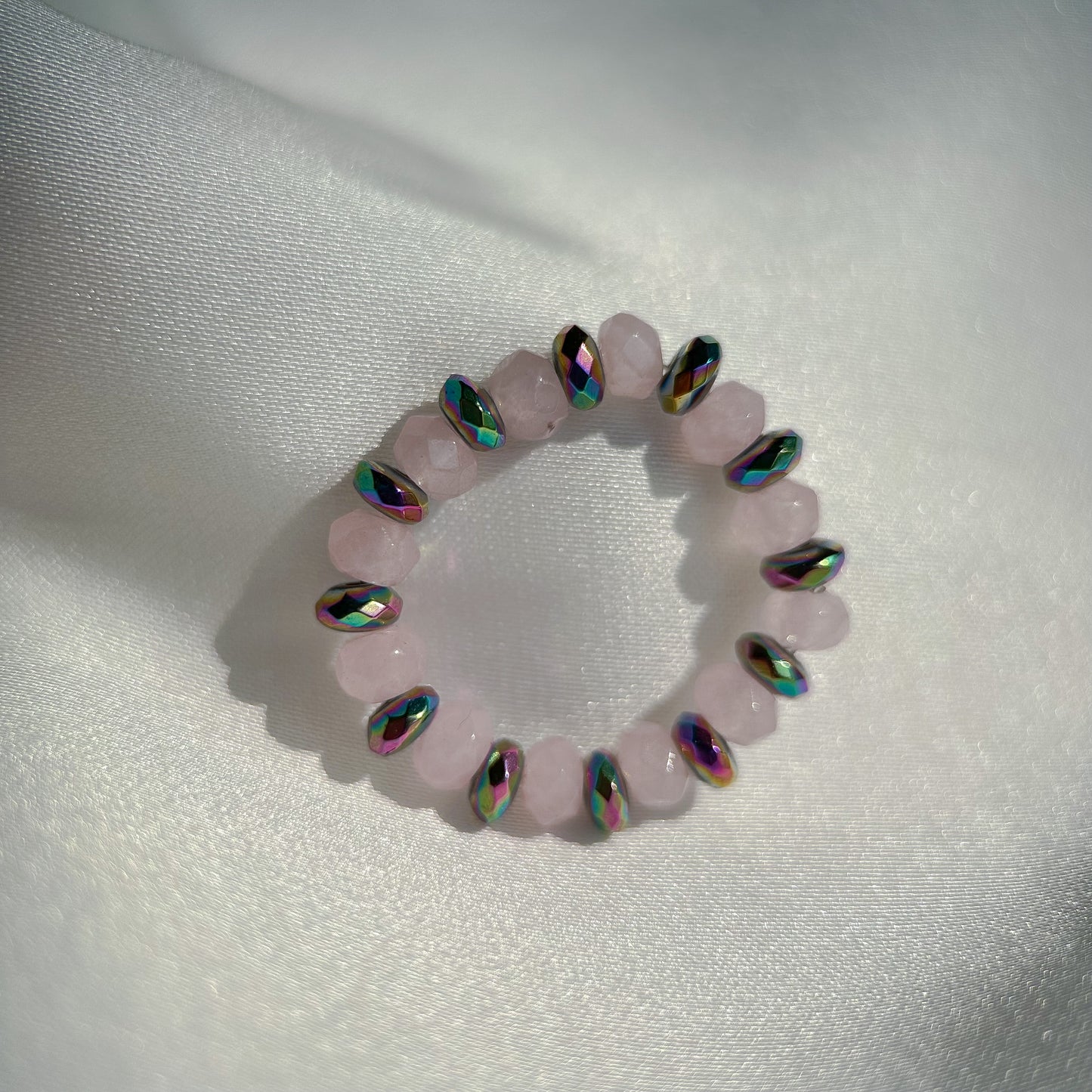 Beaded quartz rings