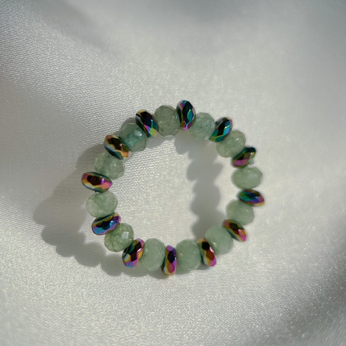 Beaded quartz rings