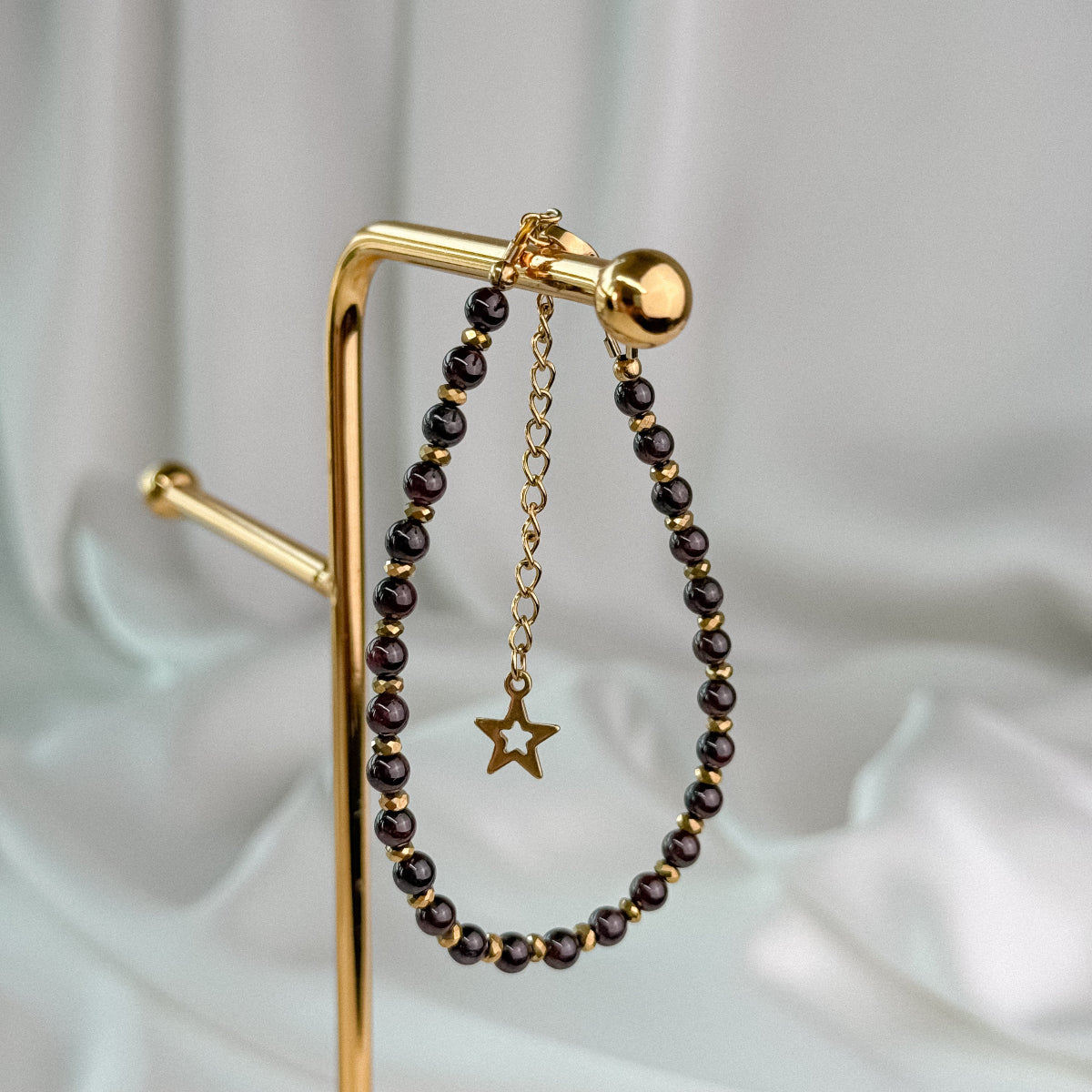 Garnet bracelet.