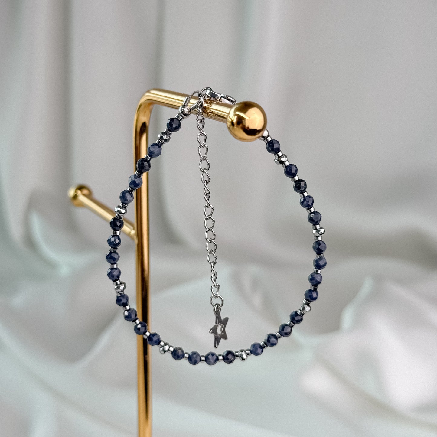 Sapphire bracelet.