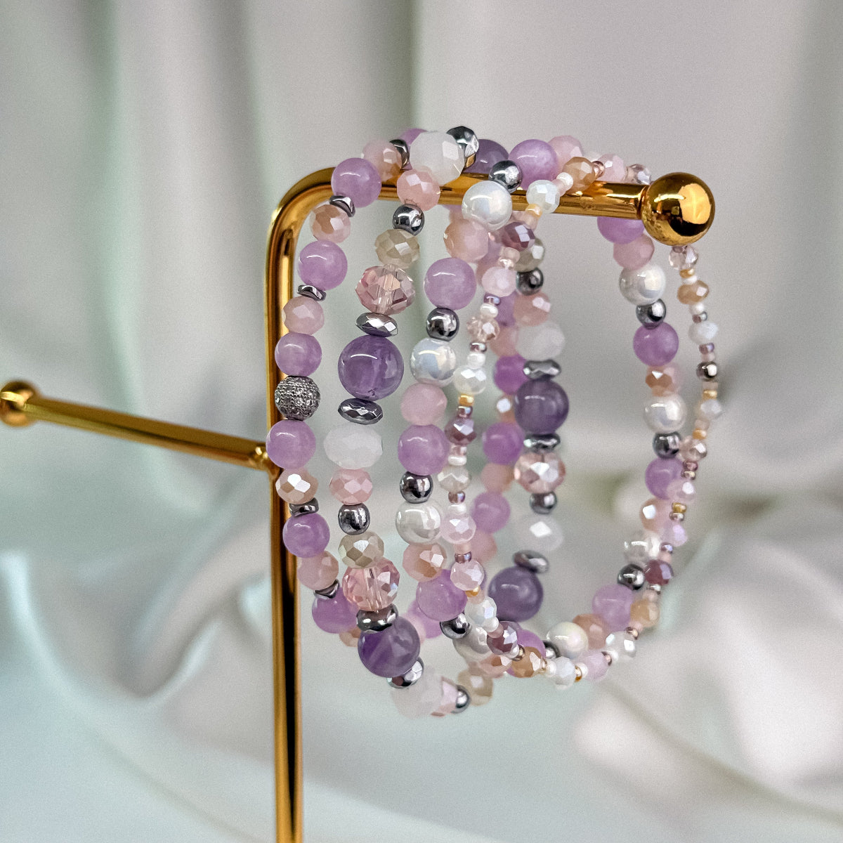 Amethyst and quartz