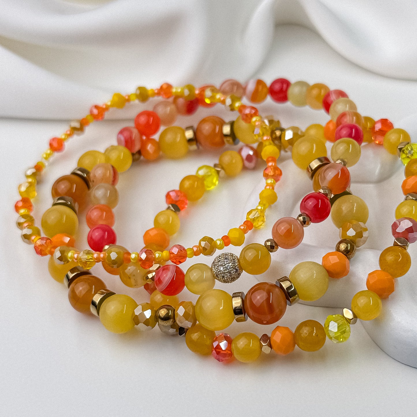 Orange and yellow agate