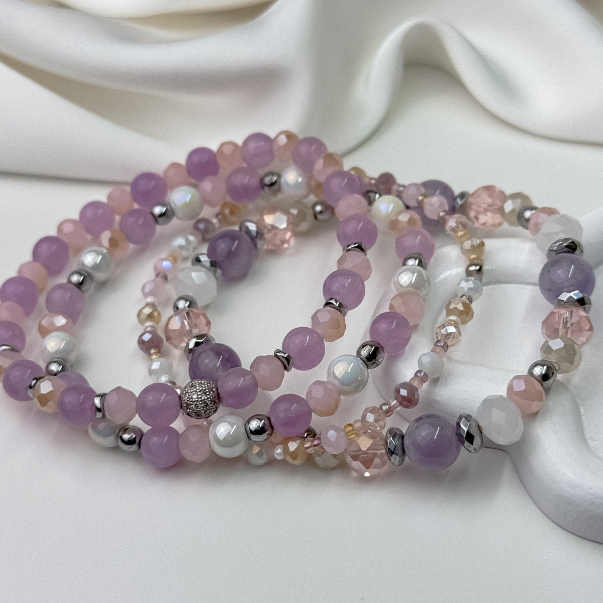 Amethyst and quartz