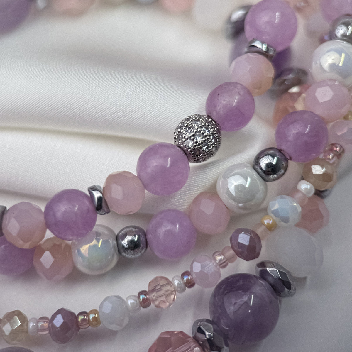 Amethyst and quartz