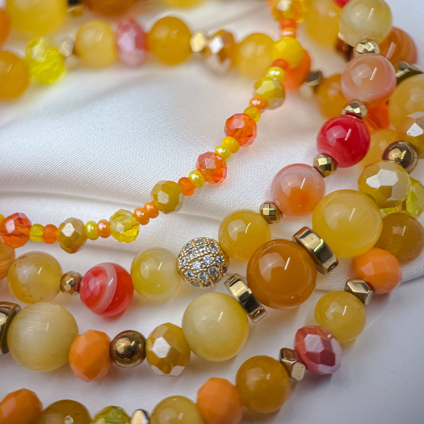 Orange and yellow agate