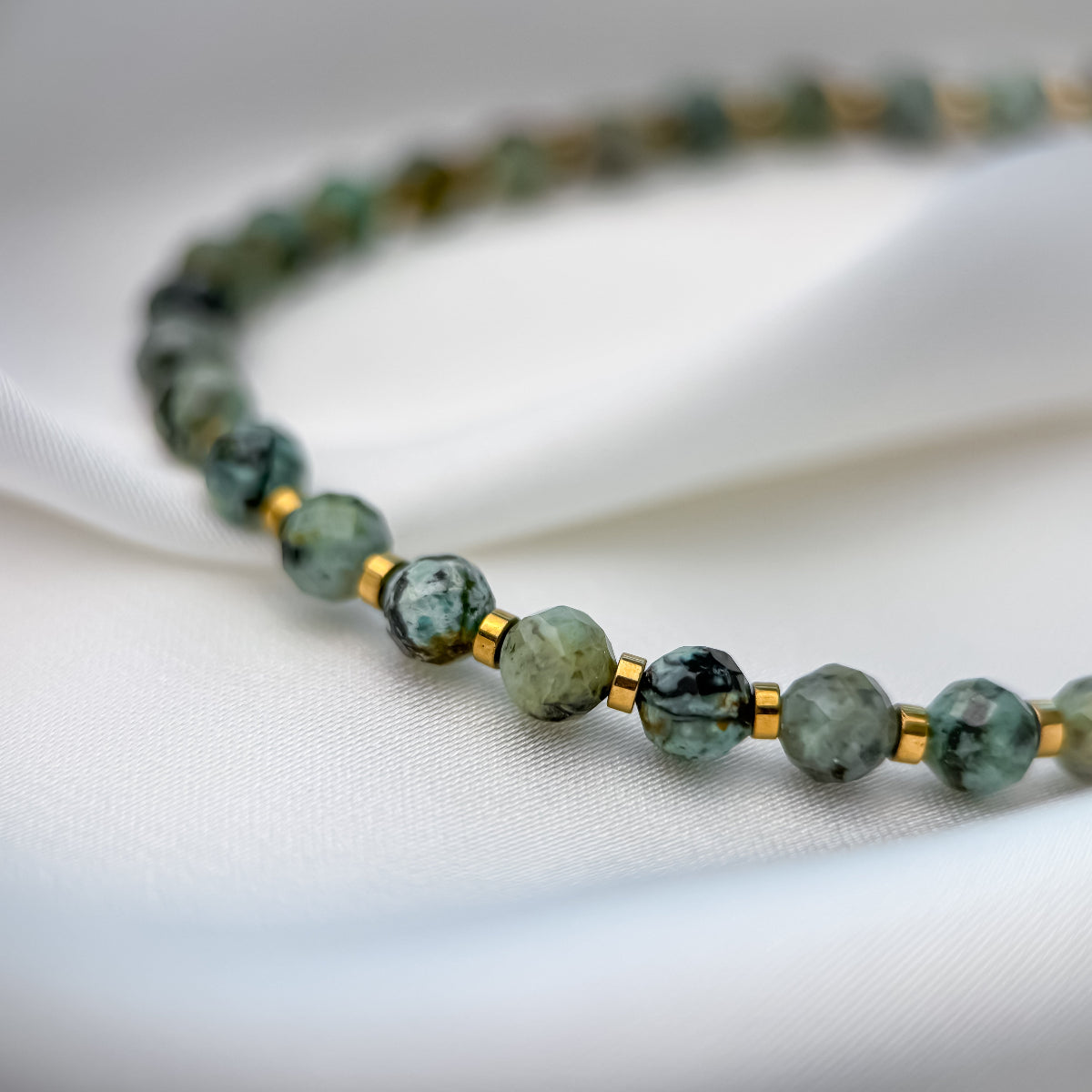 African turquoise bracelet.