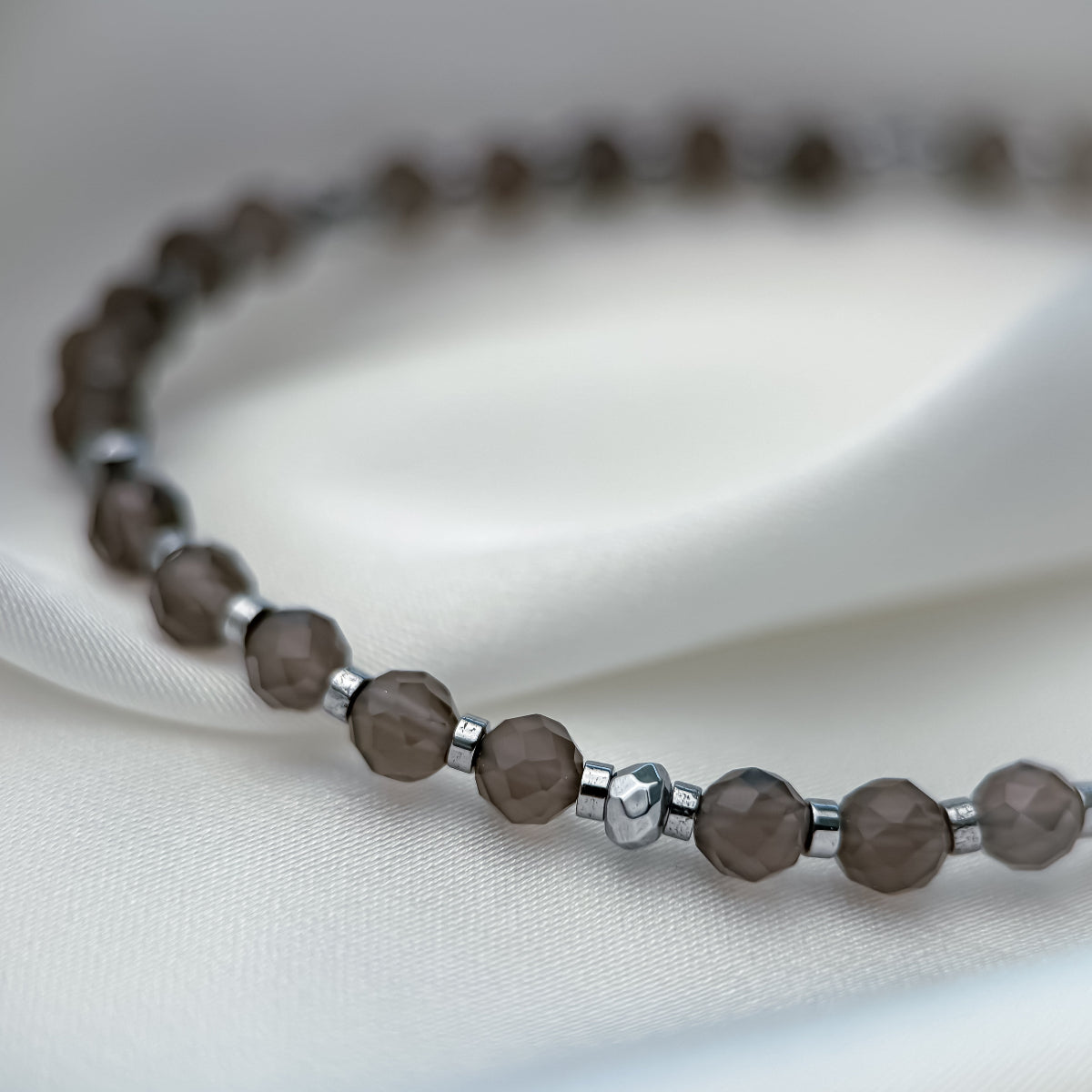 Smoky quartz bracelet.
