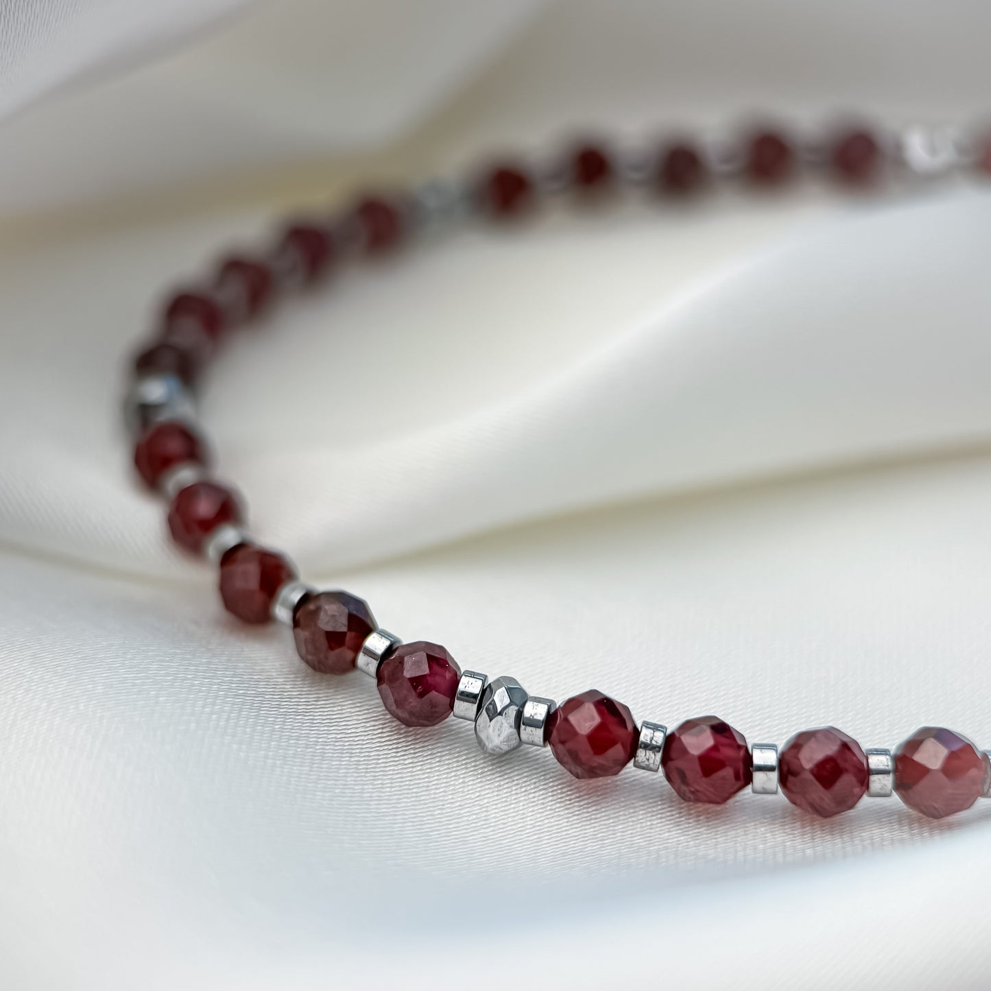 Garnet bracelet.