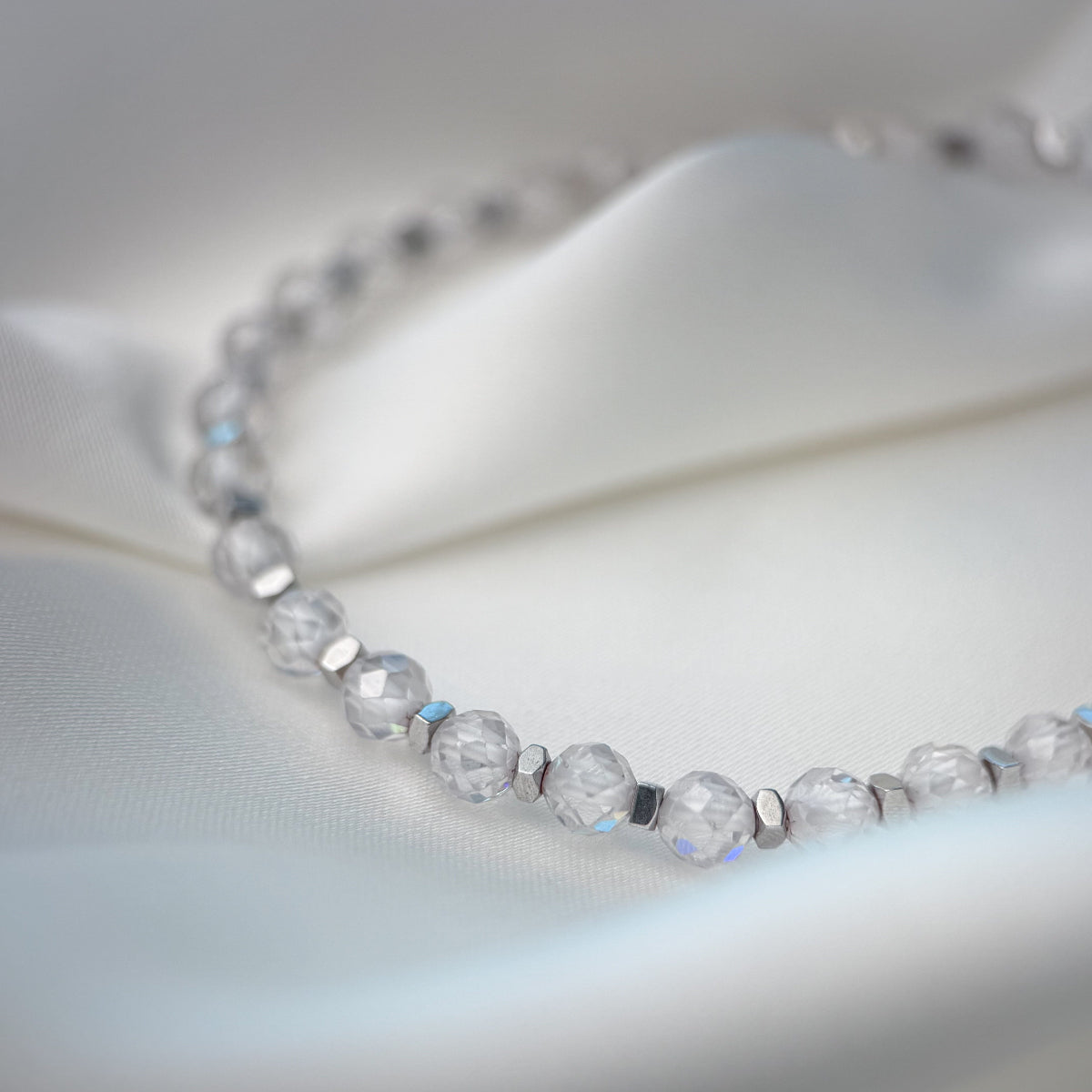 Zircon bracelet.