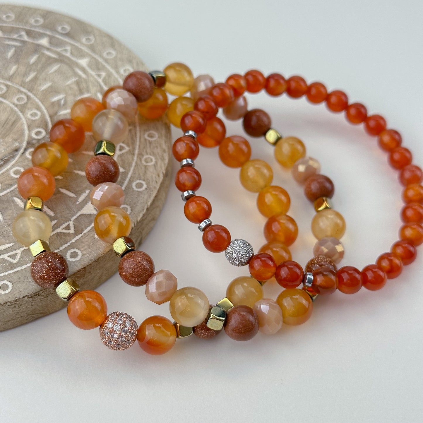 Carnelian bracelet.