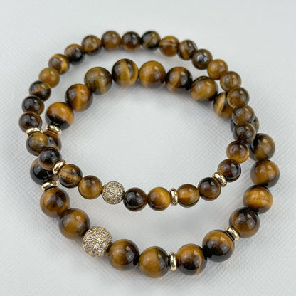 Tiger eye bracelet.