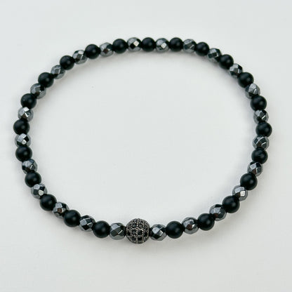 Hematite and shungite bracelets.