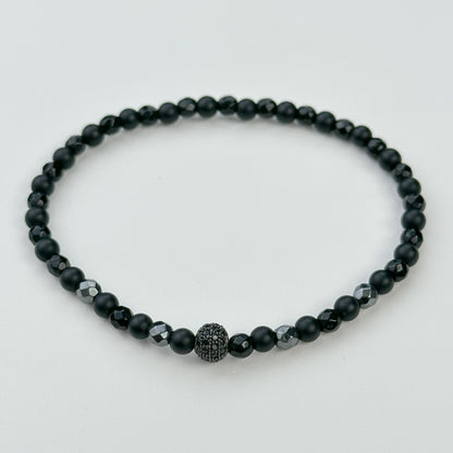 Hematite and shungite bracelets.