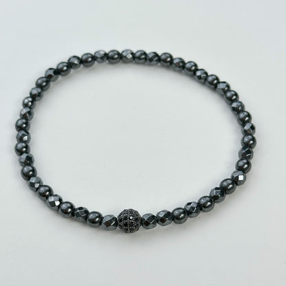 Hematite and shungite bracelets.