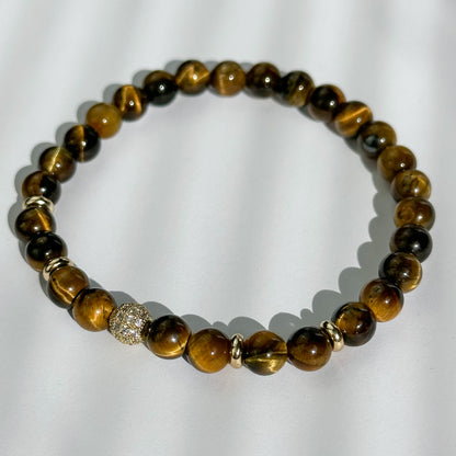 Tiger eye bracelet.
