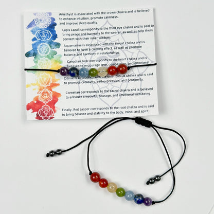 Real 7 chakra stone bracelet