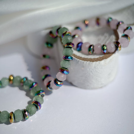 Beaded quartz rings