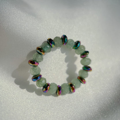 Beaded quartz rings