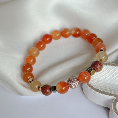 Carnelian bracelet.