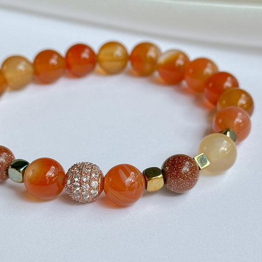 Carnelian bracelet.