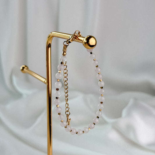 Rose quartz bracelet. Round beads