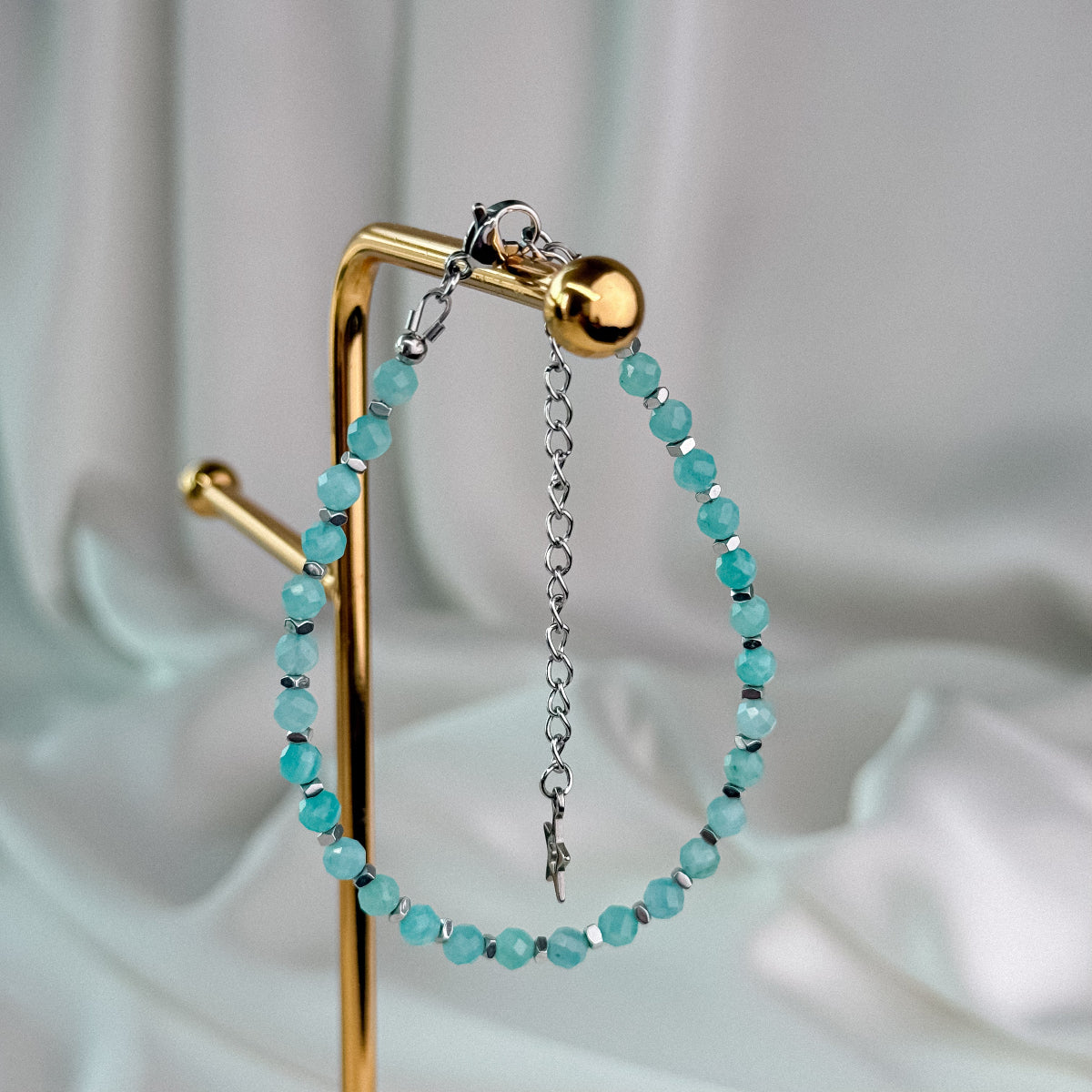 Amazonite bracelet.