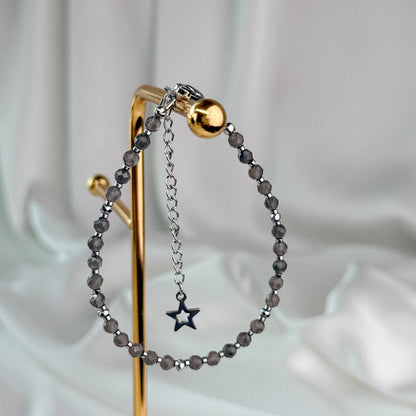 Smoky quartz bracelet.