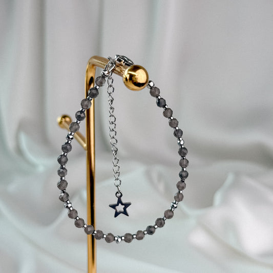 Smoky quartz bracelet.