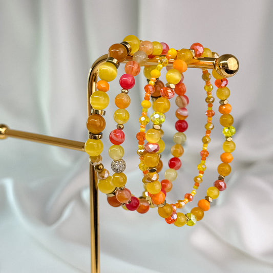 Orange and yellow agate