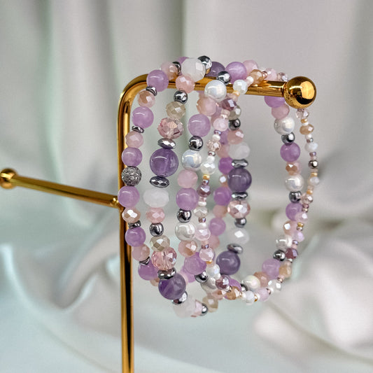 Amethyst and quartz