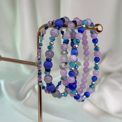 Lavender quartz and amethyst