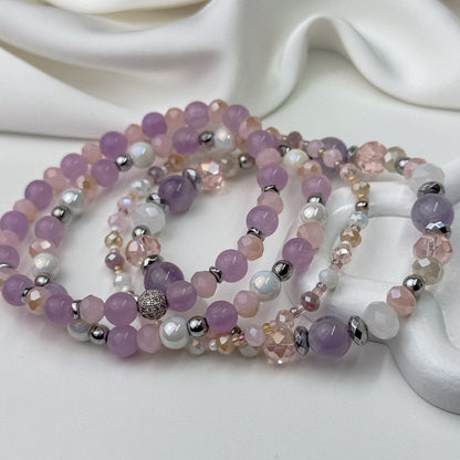 Amethyst and quartz