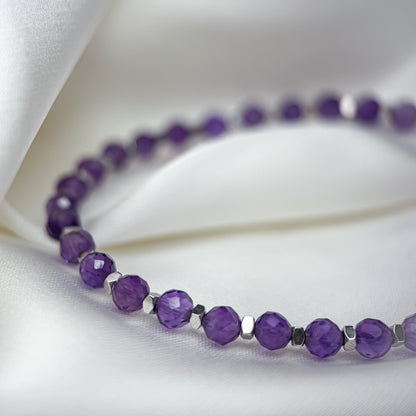 Amethyst bracelet.