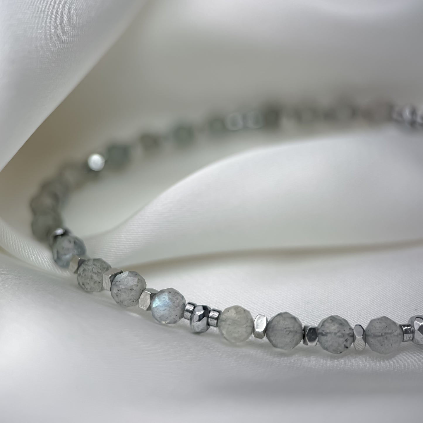 Labradorite bracelet.