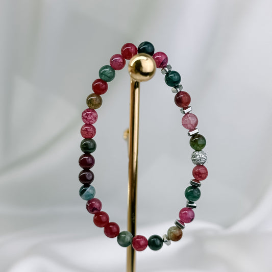 Turmaline color agate.
